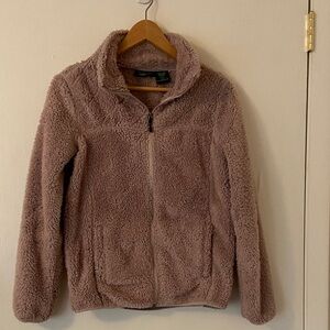 Women's Plush Teddy Jacket in Soft Brown